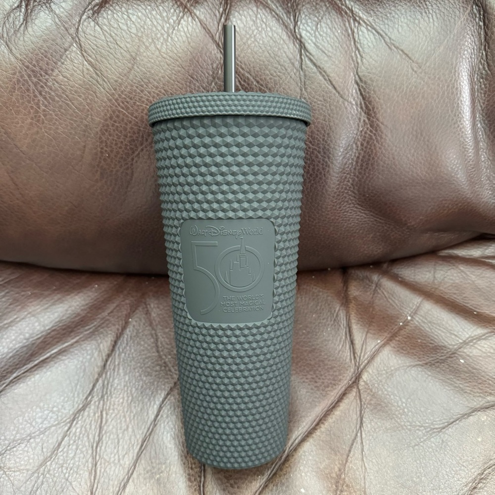 Starbucks Walt Disney World 50th Anniversary Black Matte Studded Tumbler